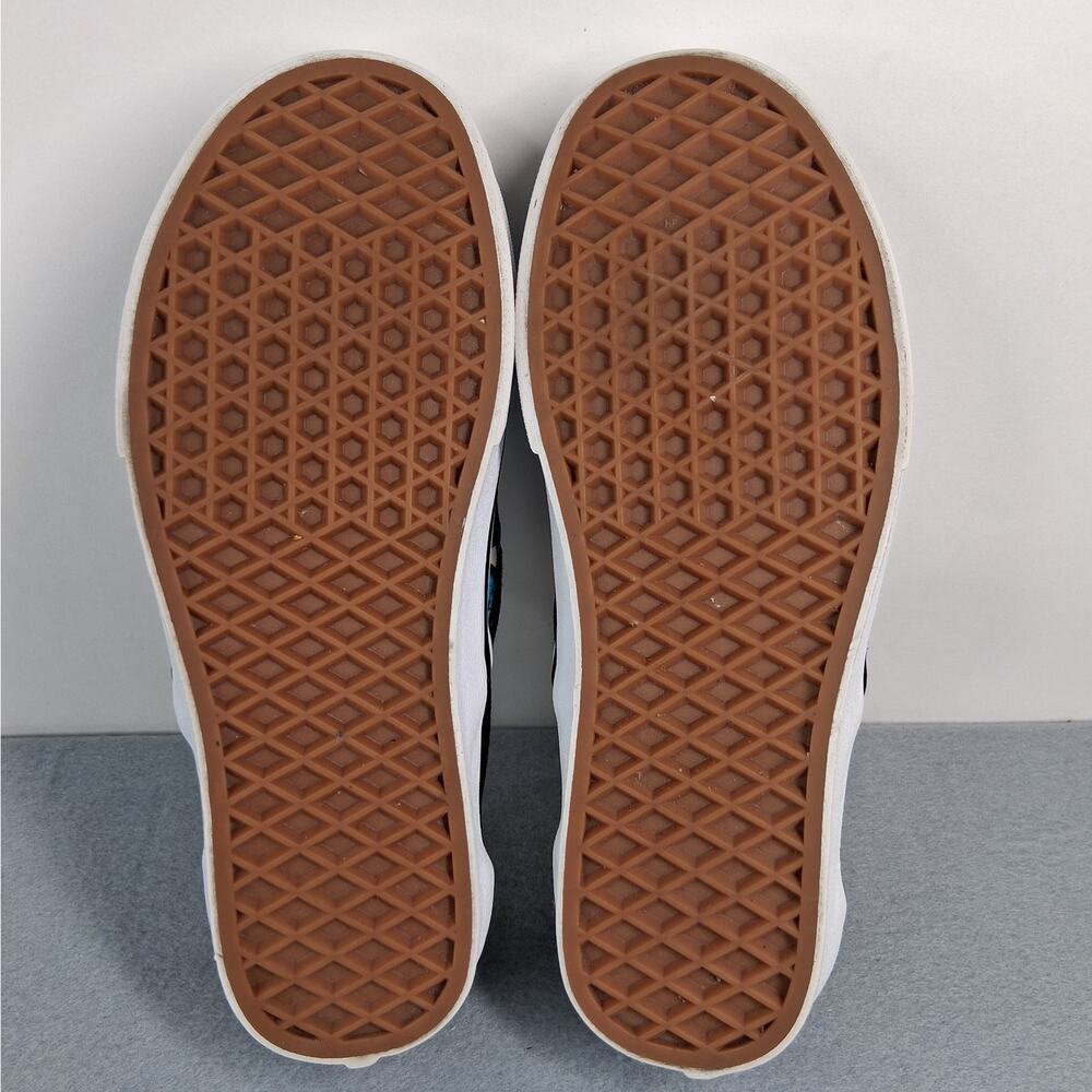 Vans Classic Slip-On Shoes Sneakers Women's Size 7 Butterfly Checkerboard Blue - Picture 8 of 9